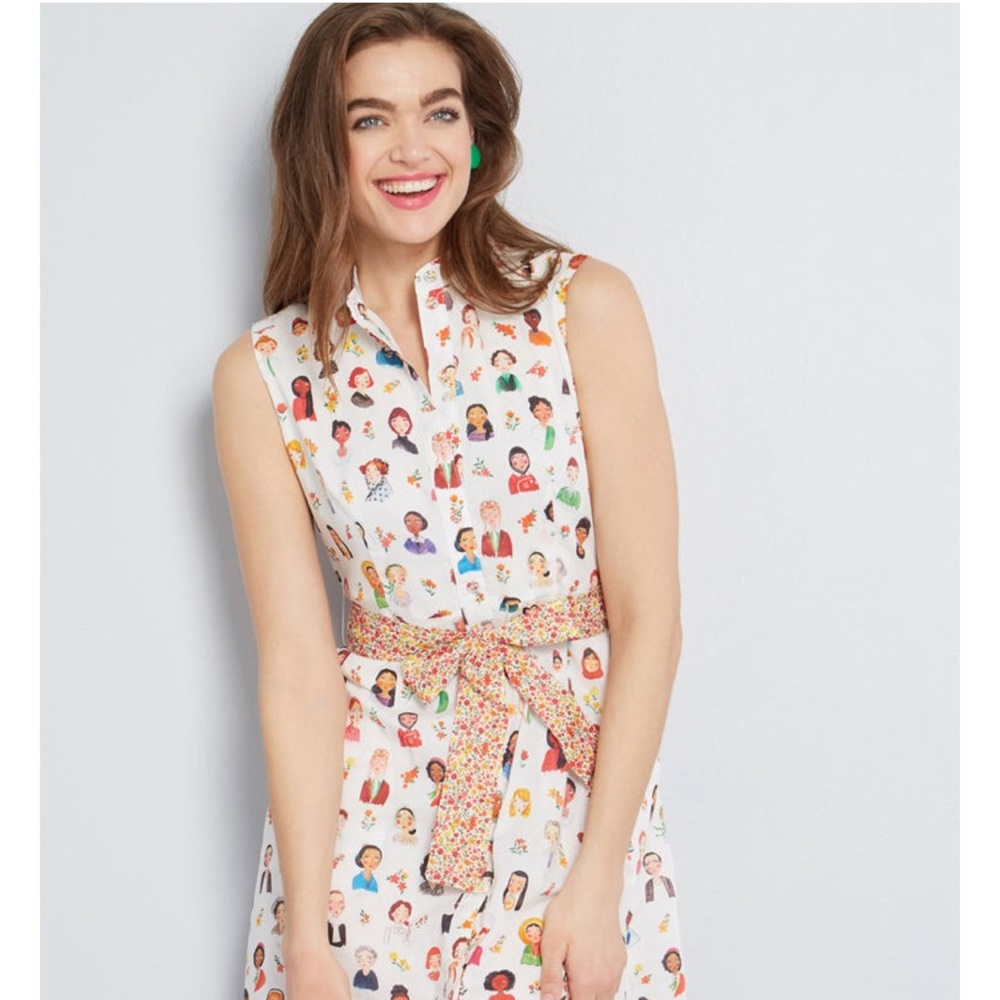 ModCloth Familiar Faces Shirt Dress (M)